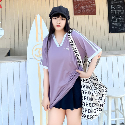 大码春夏季速干透气弹性运动上衣女跑步锻炼瑜伽服t恤健身衣短袖