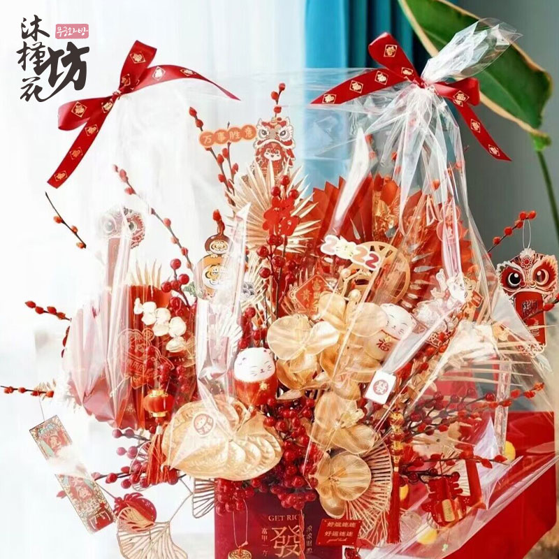 沐瑾花坊玻璃纸高透防尘防风袋