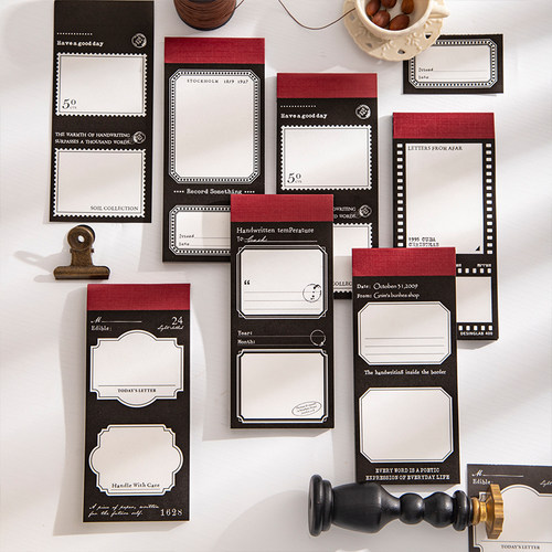 手账打底胶片便签欧式复古蚂蚁线