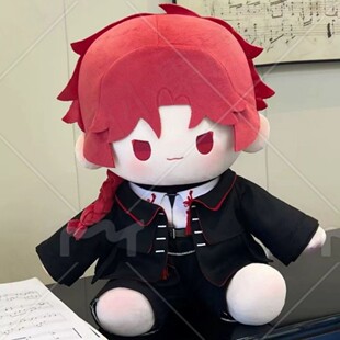 原创时光代理人动漫vein属性40CM坐姿棉花娃娃可换装毛绒玩偶礼物