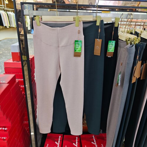 绒织王9150新款极地速滑女高腰加绒加厚修身打底保暖裤中厚弹力女