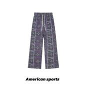 直筒运动长裤 情侣长裤 男女九分裤 训练篮球裤 欧文复古美式 春秋爆款