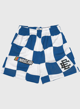 EE休闲美式篮球短裤男女速干透气运动西甲马竞同款格子军团四分裤