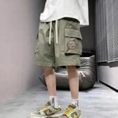 男款 学生薄款 男外穿运动中裤 工装 休闲裤 五分短裤 日系夏季 新款 短裤