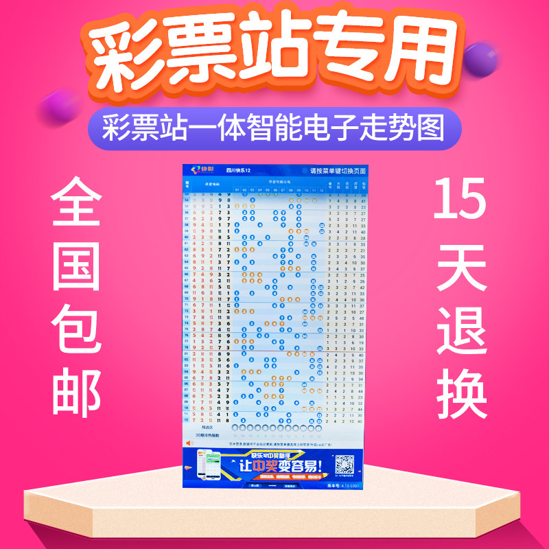 电子走势图显示屏50/55/60/70寸竞彩快乐8大乐透竖屏电视