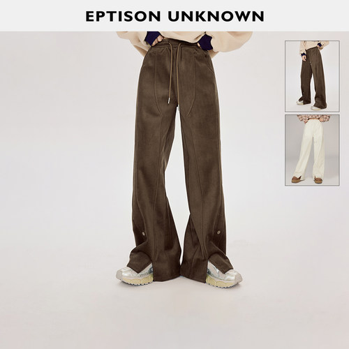 Eptison宽松直筒复古休闲裤