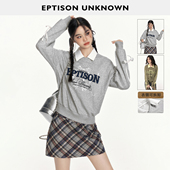 件 EPTISON卫衣女2025秋季 新款 宽松复古蝴蝶结印花慵懒上衣