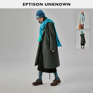 连帽长款 宽松呢子大衣 新款 EPTISON毛呢外套女2025冬季 149 件