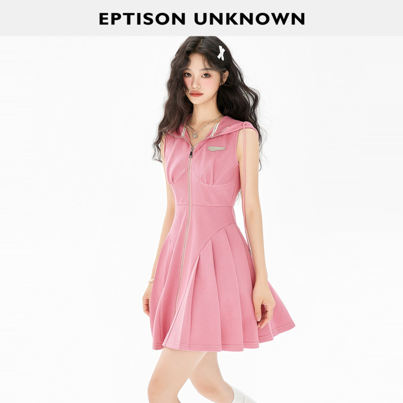 EPTISON甜美少女风百褶连衣裙图片
