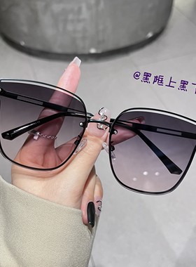 韩版蝶形太阳镜显脸小圆脸显瘦