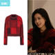 骄阳似我赵今麦聂曦光同款 复古红色格子毛衣女慵懒风宽松针织上衣