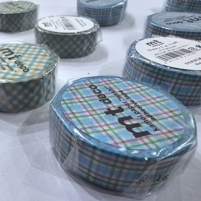 日本MT女川展会限定和纸胶带方眼菱格纹