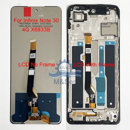 原配适用传音InfinixNote304G/5G X6833B/X6711屏幕Note30i X6716