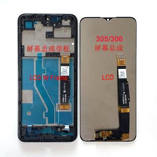 适用TCL 205 4187D屏幕305i 306总成带框6102A手机显示内外一体屏