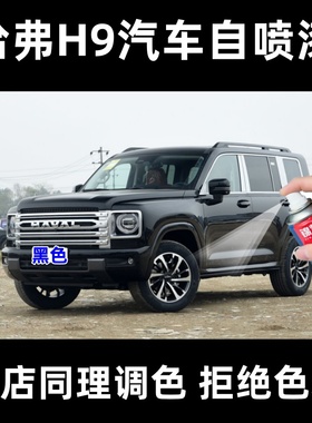 哈弗H9黑色全系自喷漆汽车漆面剐蹭修补划痕修复防锈漆2015-2024