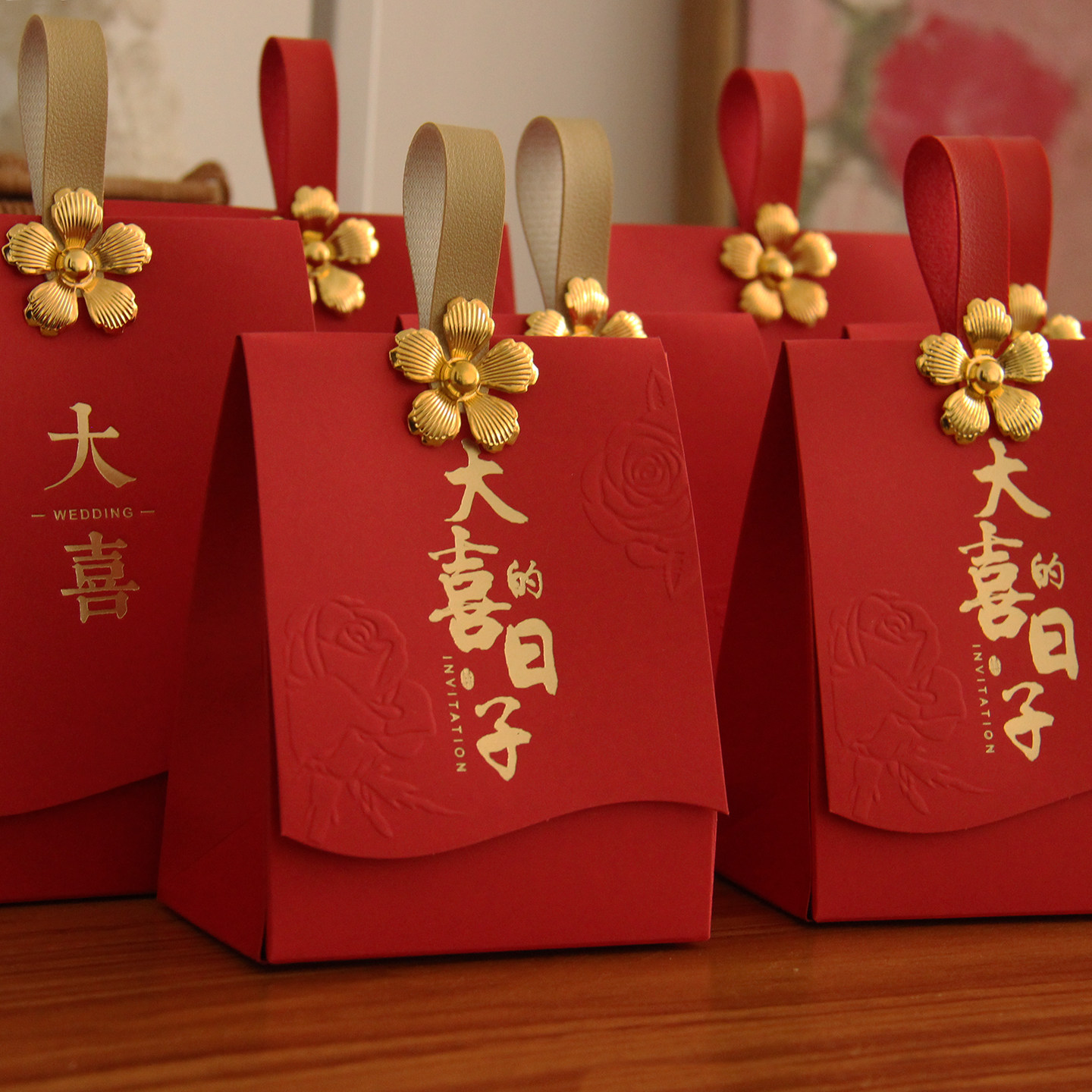 2026新款高级感喜糖盒子同款中式结婚订回礼盒伴手喜糖包装袋批发