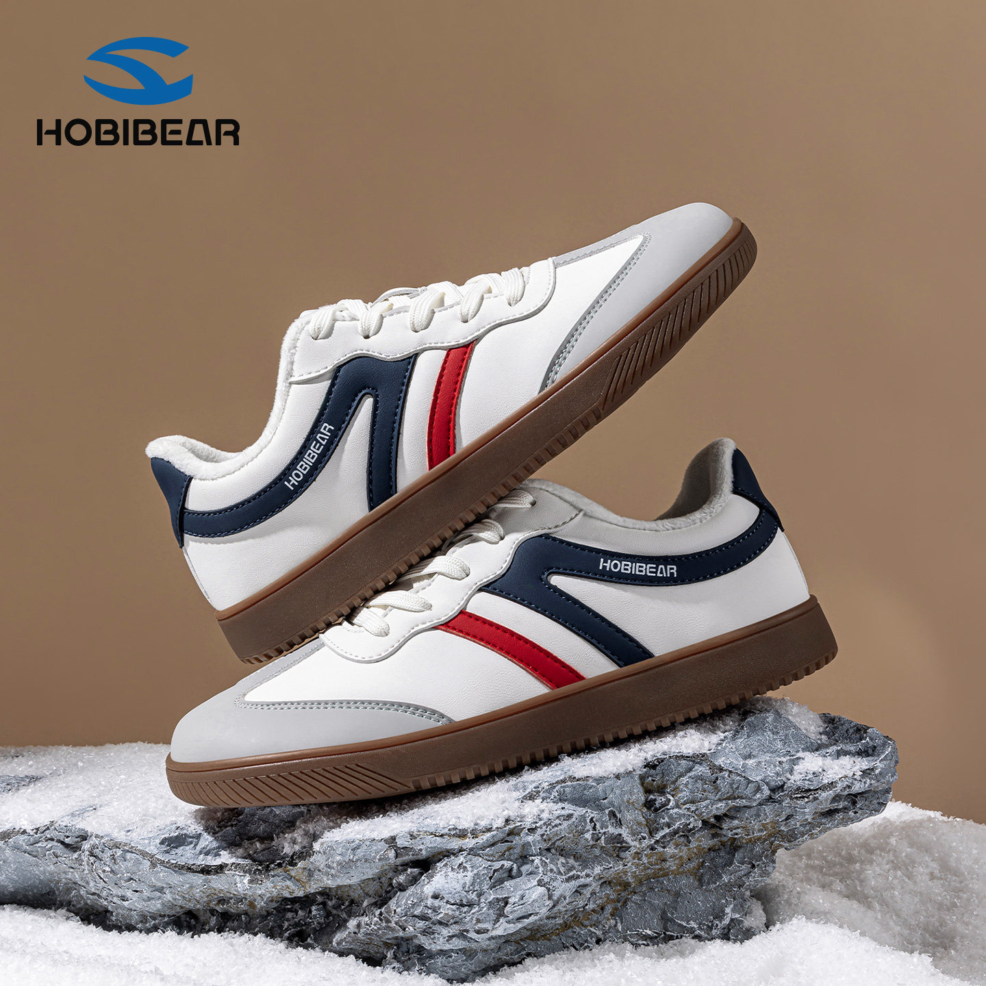 HOBIBEAR德训鞋2025冬季新款保暖舒适防滑耐磨防水休闲成人鞋百搭,童鞋/婴儿鞋/亲子鞋,运动鞋,淘宝优惠券,粉丝福利购,淘宝优惠卷