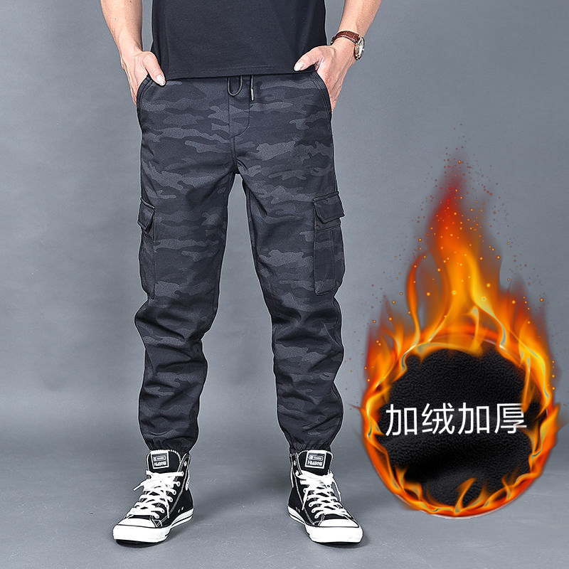 长裤工装裤加肥加大休闲裤束脚