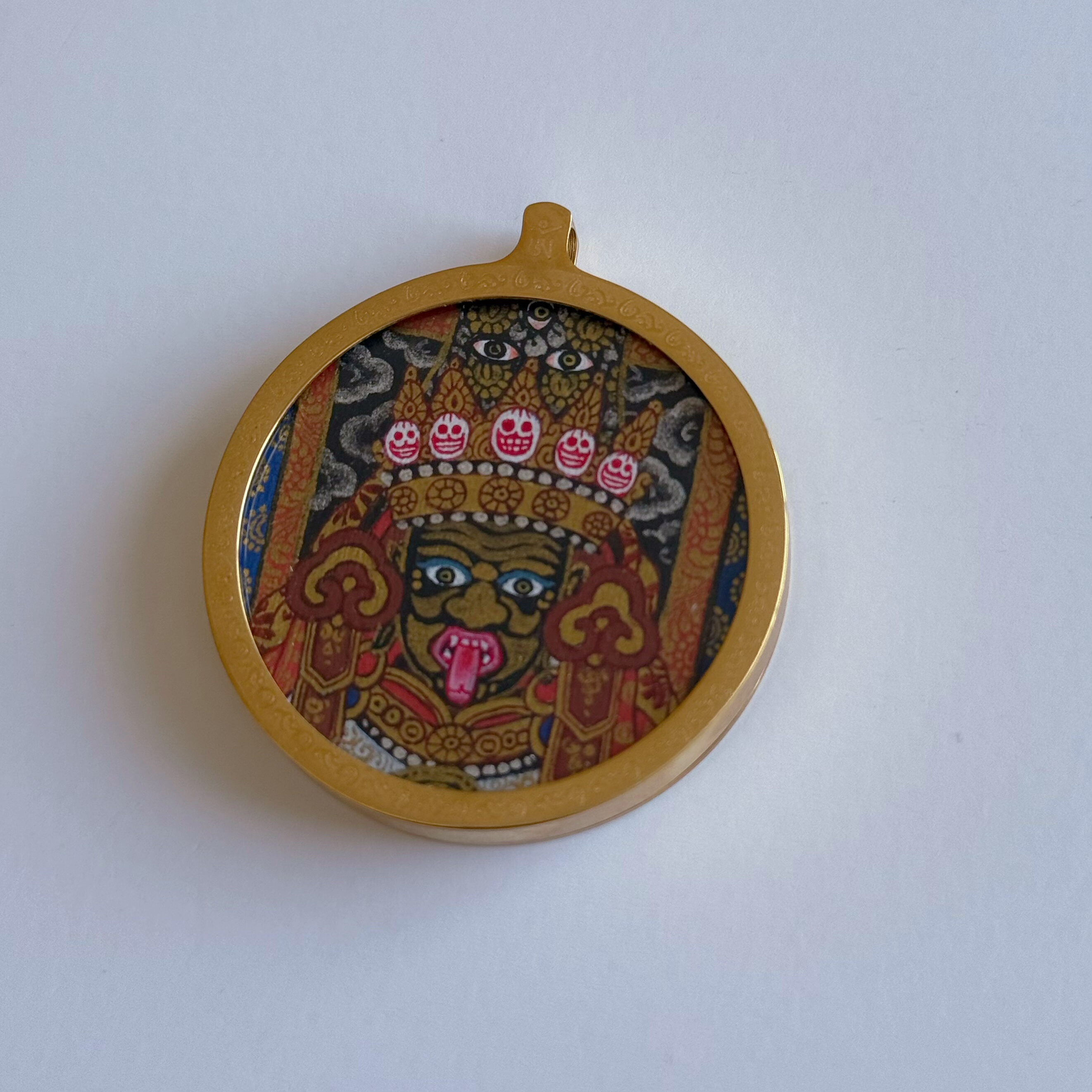 纯手绘唐卡扎基拉姆挂坠吊饰2.0