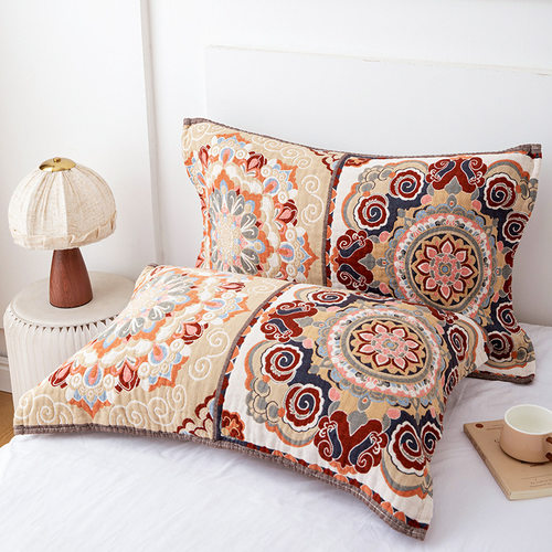 【唐卡】多层纱布枕巾加厚成人四季通用吸汗透气罗布麻枕头巾