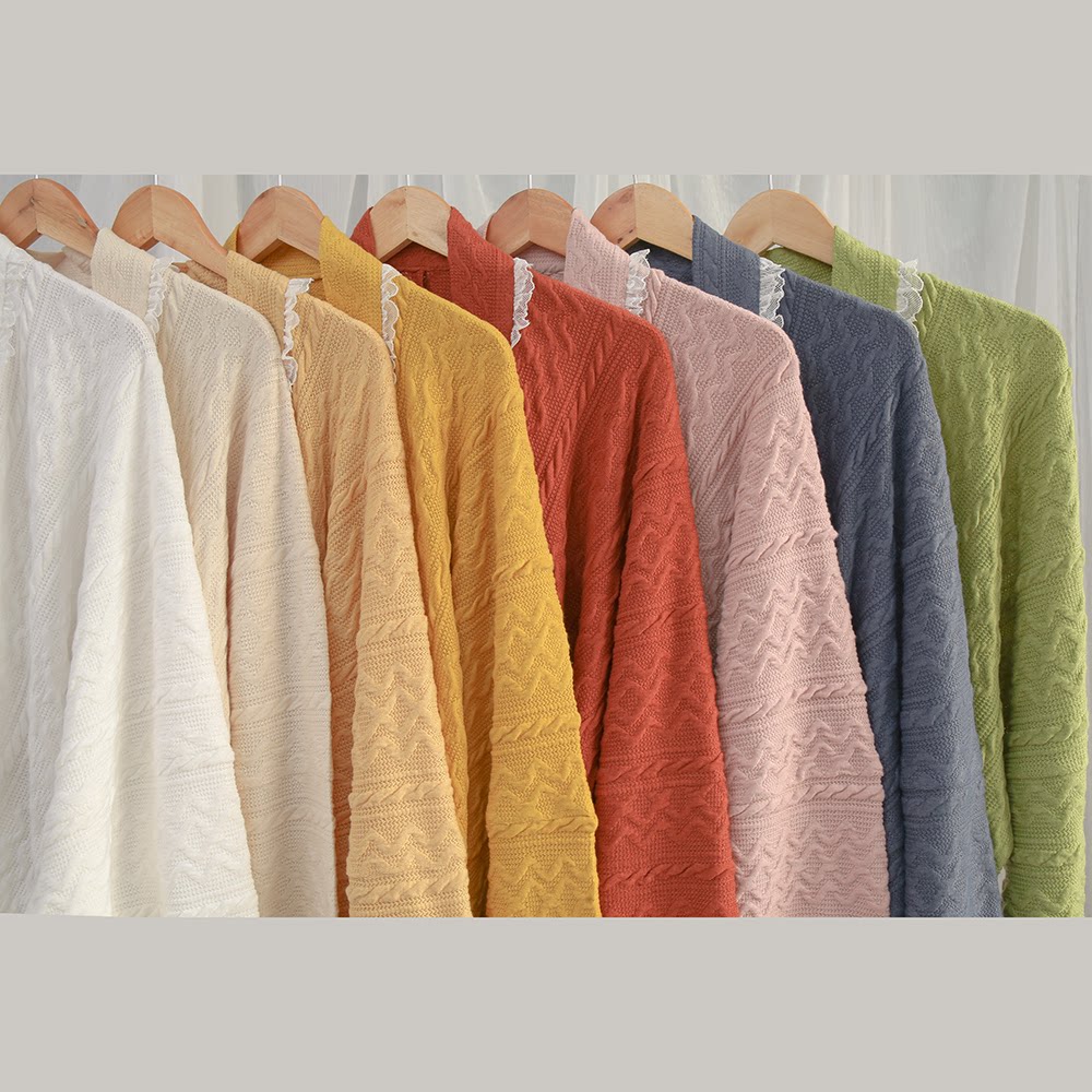 RAINBOW SENTAI 니트 비행기 소매 짧은 셔츠 송나라 HANFU 새해 전투복 매일 귀여운 스웨터 카디건 여러 가지 빛깔의