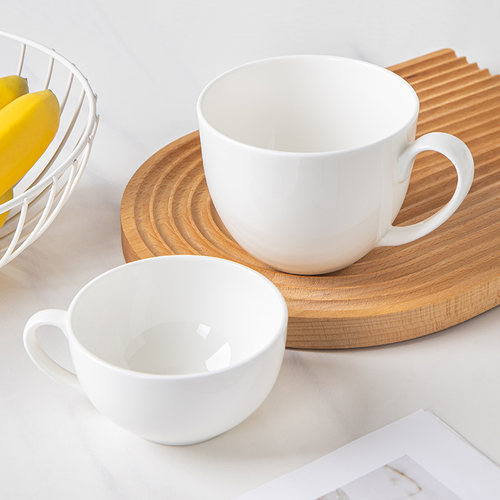 尚韵早餐杯骨质瓷家用