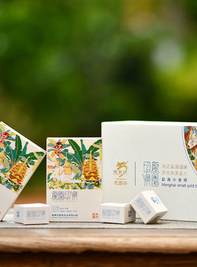 云南普洱茶龙园号 2021年新版龙园印象生礼盒 360g 便携式小茶砖
