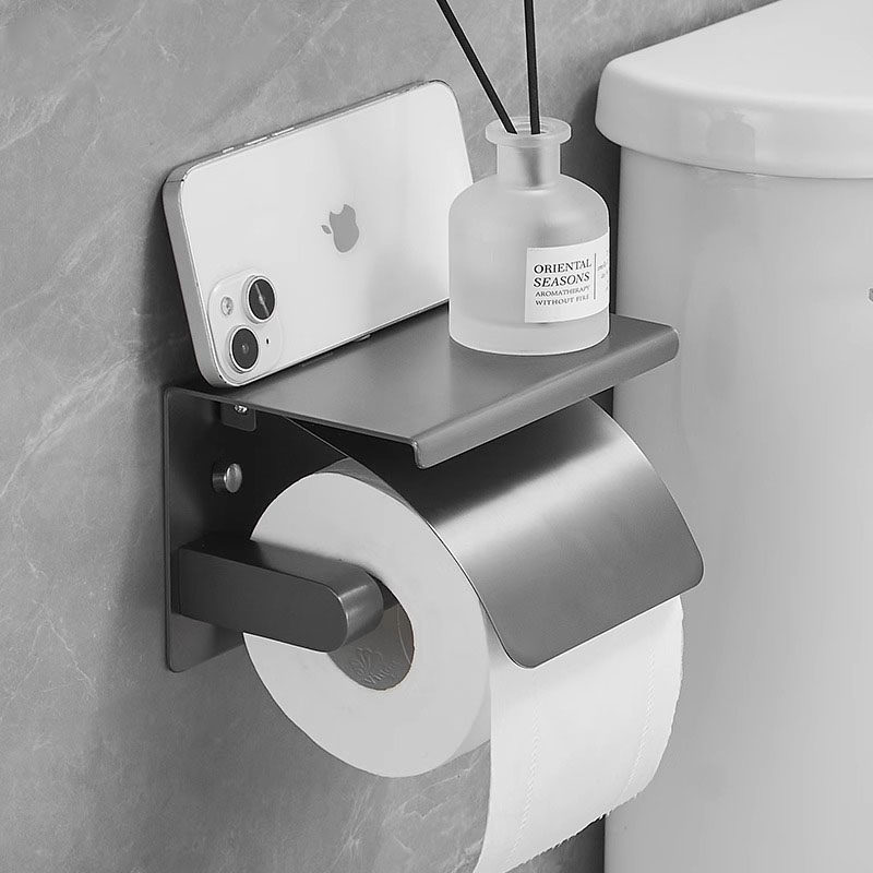 枪灰卫生间厕纸盒304不锈钢