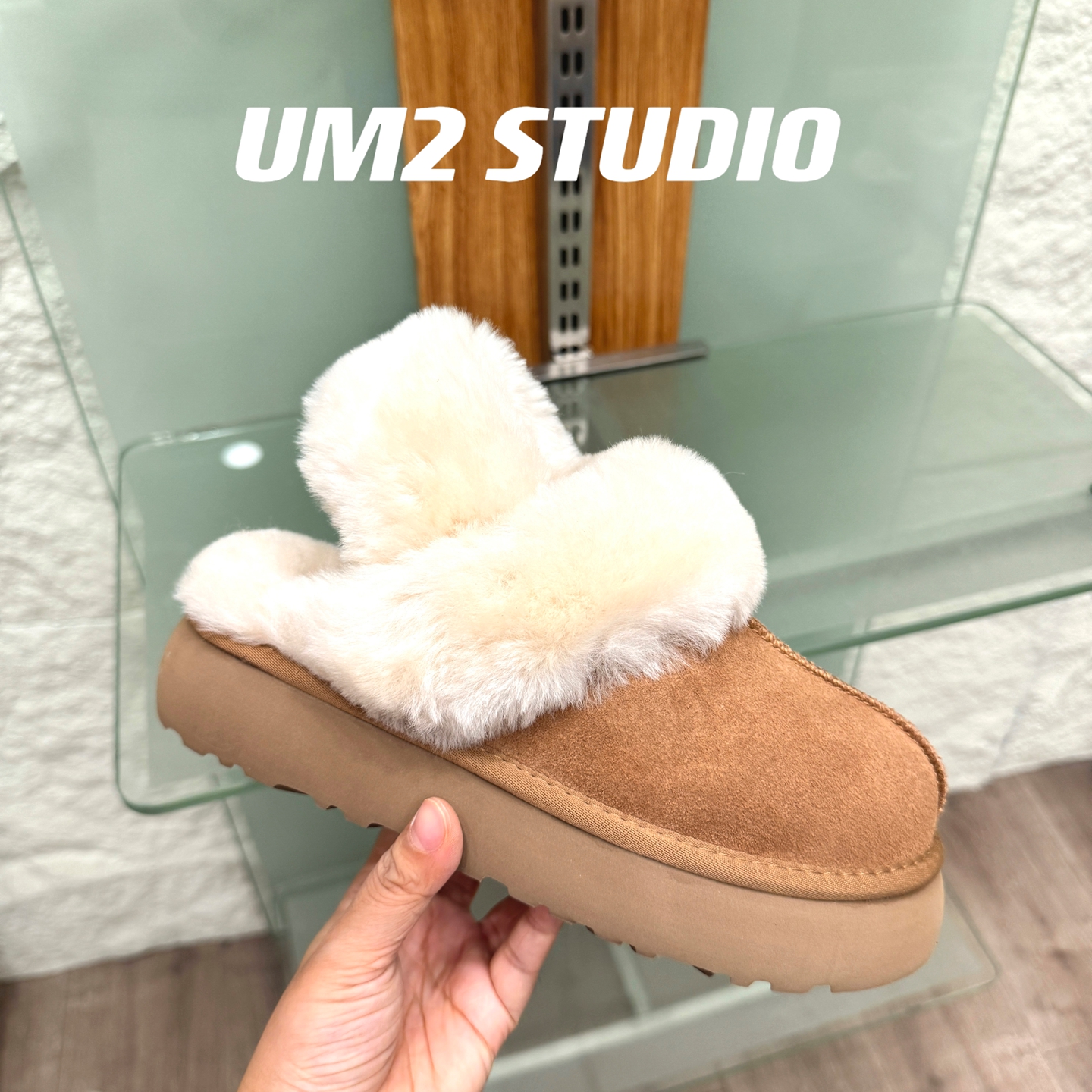 三穿可拆卸厚底增高包头雪地靴