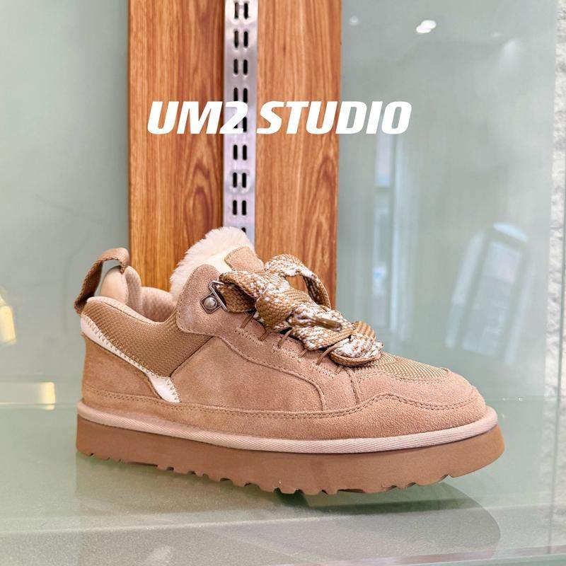 运动风秋冬雪地靴加绒情侣保暖