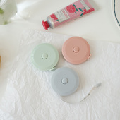 马卡龙色简约迷你卷尺测量三围量衣尺 随身便携伸缩软尺皮尺