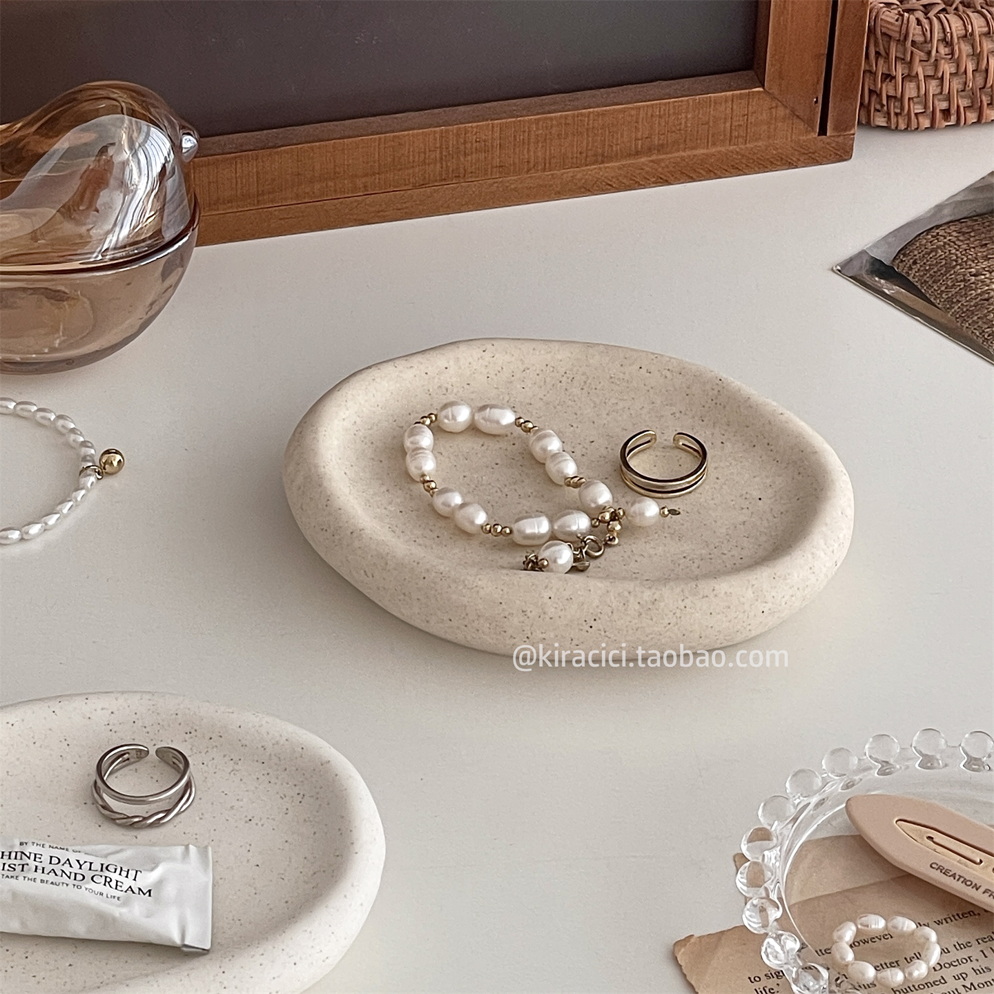 小众高级感北欧风陶瓷收纳盘