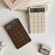 小型便携巧克力计算器高颜值简约12位迷你计算机女生学习办公用