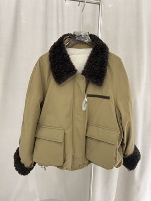 NOHASHTAG 2025新款时尚百搭翻领宽松纯色柔软舒适长袖羽绒服