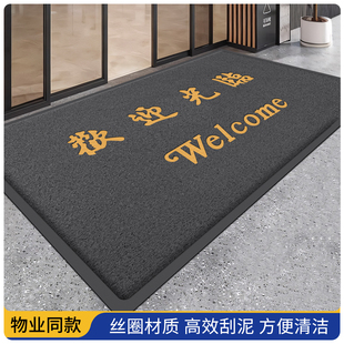 欢迎光临门垫进门门口地垫地毯迎宾防滑防水商铺酒店商用脚垫