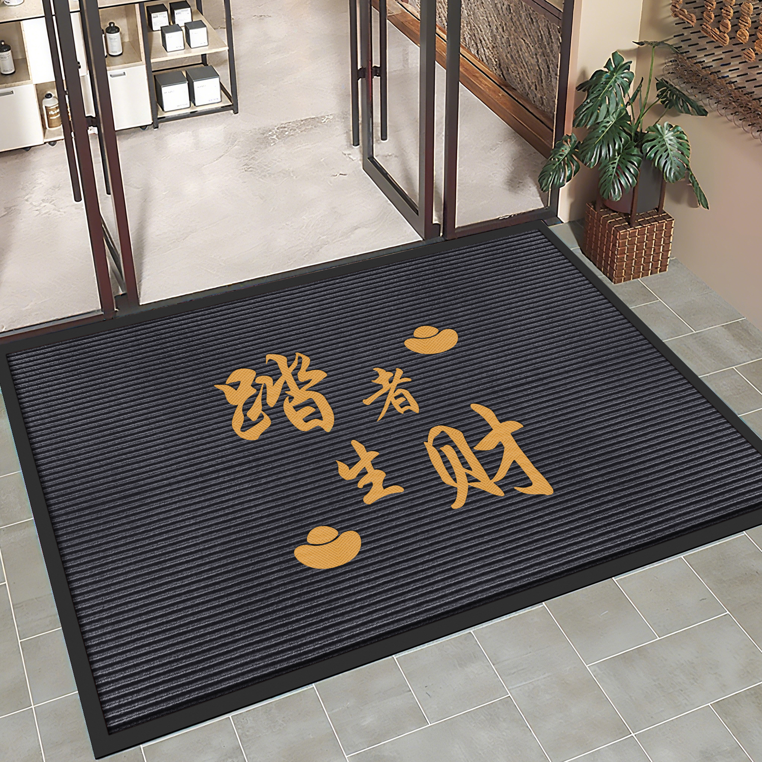 踏者生财门垫迎宾商用地毯店铺大门口地垫防滑入户脚垫吸水红地毯