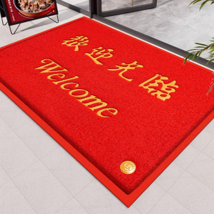 欢迎光临门垫店铺酒店门口地垫进门商用防滑迎宾脚垫LOGO定制地毯