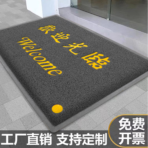 进门地垫丝圈门垫入户门大门口欢迎光临地毯出入平安家用定制脚垫