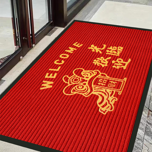 商铺进门地垫加厚吸水防滑丙纶脚垫欢迎光临商用酒店大门入户门垫