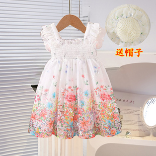 3-9岁女童公主裙夏装新款4岁小宝宝超仙连衣裙蓬蓬凸凸生日礼服裙