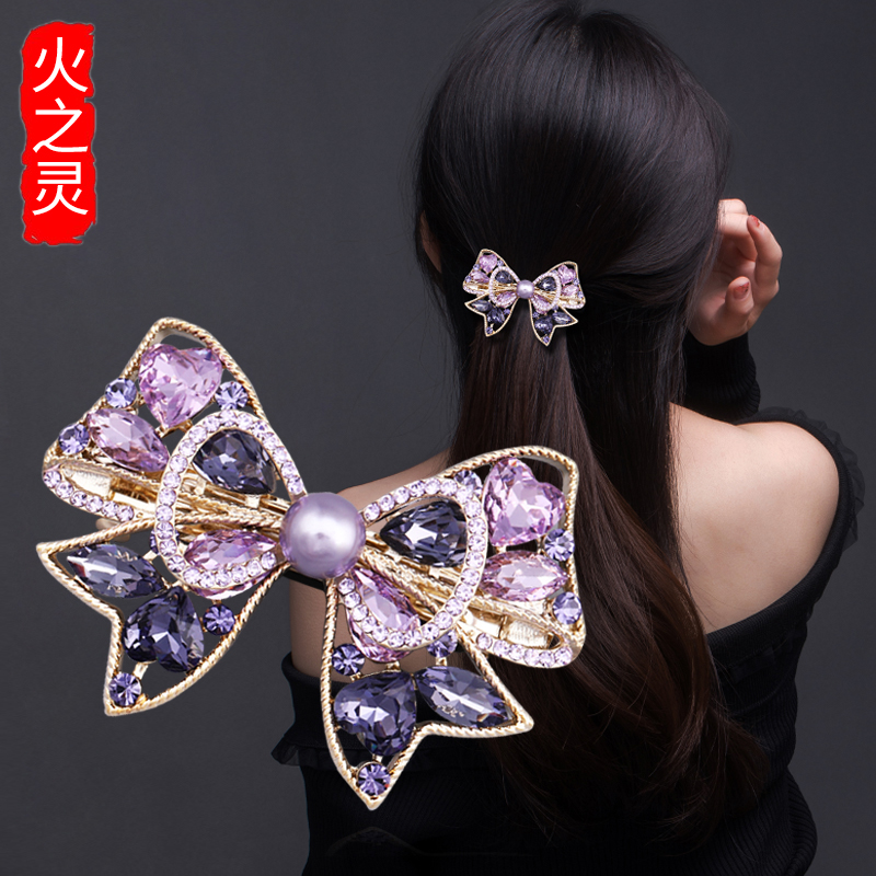 发夹后脑勺高端头饰气质发卡头花