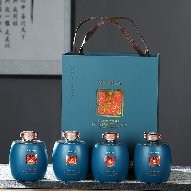 景德镇陶瓷空酒瓶家用密封藏酒坛酒壶散装酒罐1斤3斤5斤装存酒器