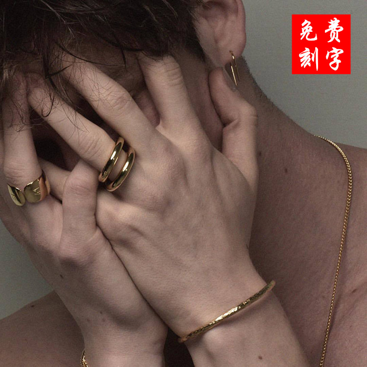 权志龙戒指数字浪漫情侣圆环