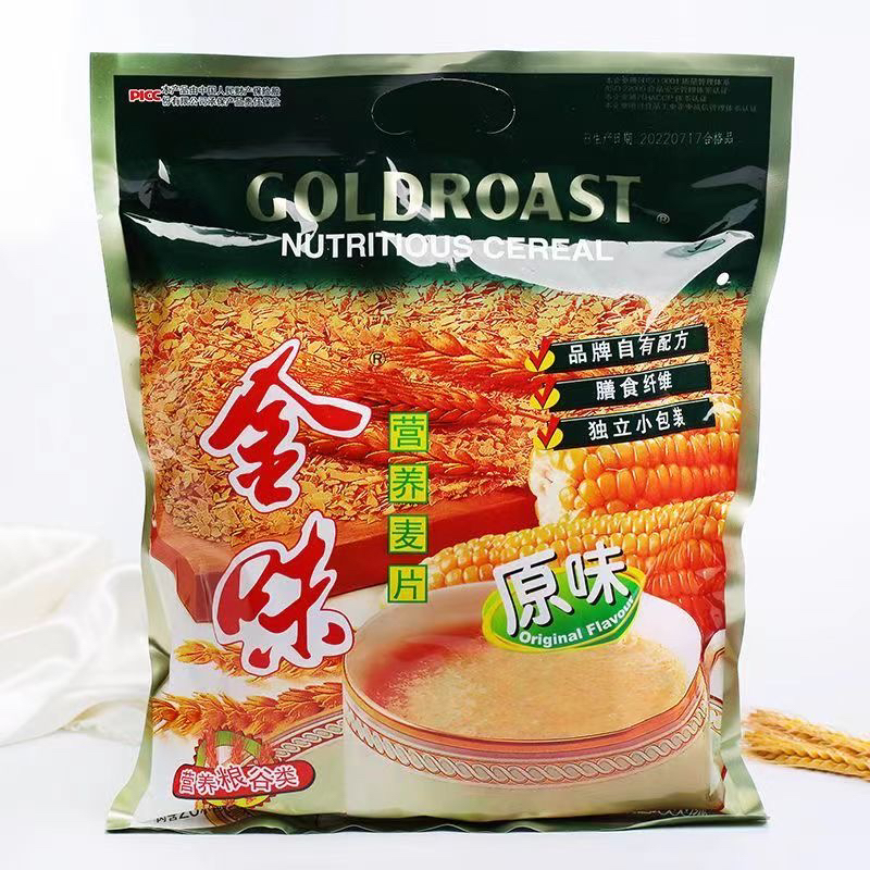 金味麦片礼盒家庭装320g早餐速食
