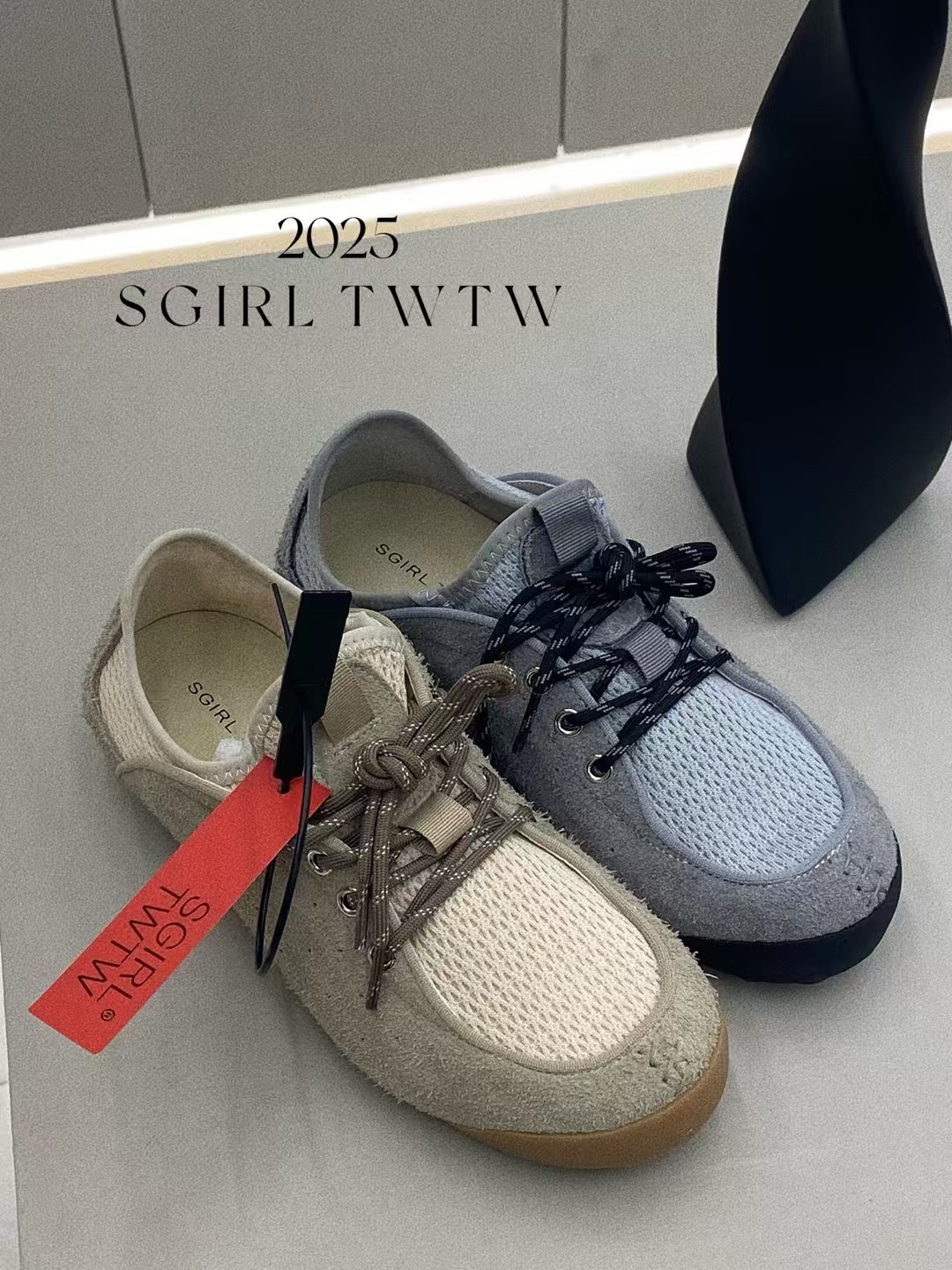 SGIRL TWTW女鞋平底显瘦德训鞋2025新薄款四季单鞋学生套脚阿甘鞋