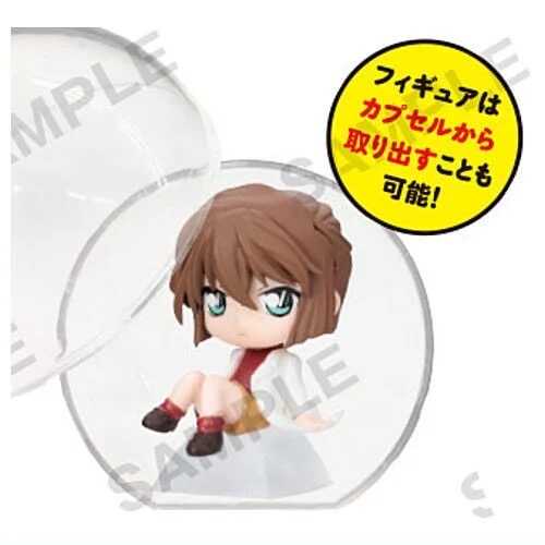 现货 BUSHIROAD 透明球里的柯南角色坐姿摆件 灰原哀 琴酒 扭蛋
