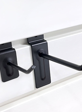 槽板挂钩加粗超市货架卡槽展示板书包拖把五金配件工具万用板钩子