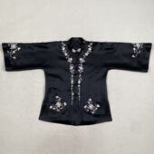 新款 云饰图腾原创新中式 国风女装 重工刺绣盘扣对开显瘦飘带上衣