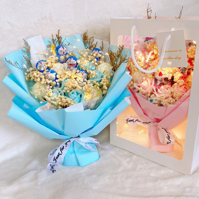 叮当猫花束江南梦景花束香皂花