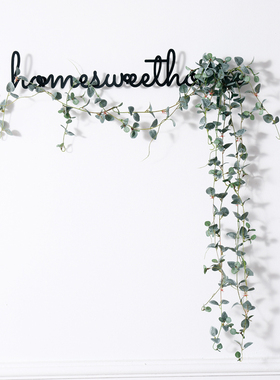 北欧ins创意家居铁艺字母墙面墙壁装饰挂件店铺壁挂